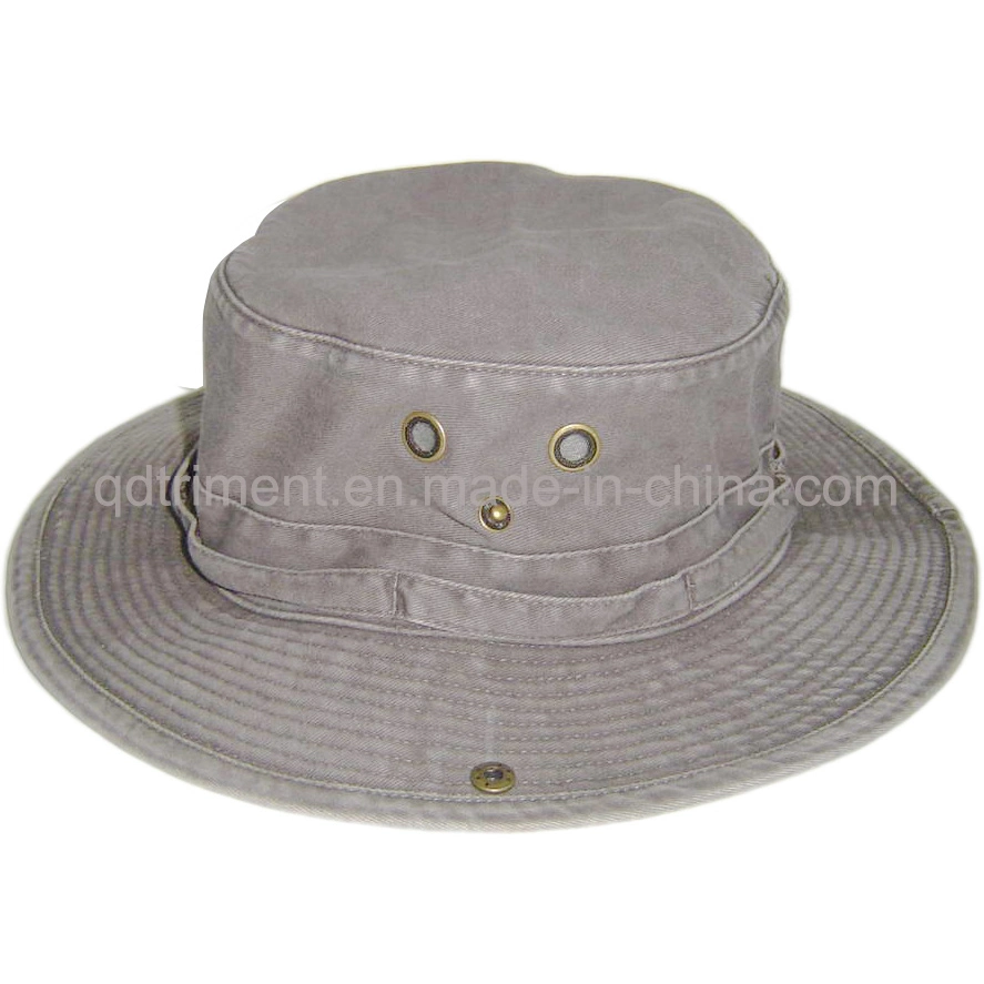 Washed Cotton Canvas Leisure Fisherman Bucket Hat (TMBH2021)