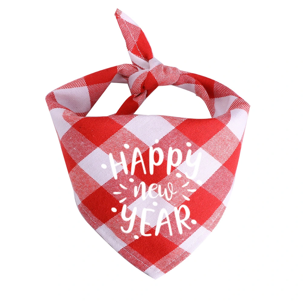 New Happy New Year Pet Bandana Custom Designer Dog Bandana