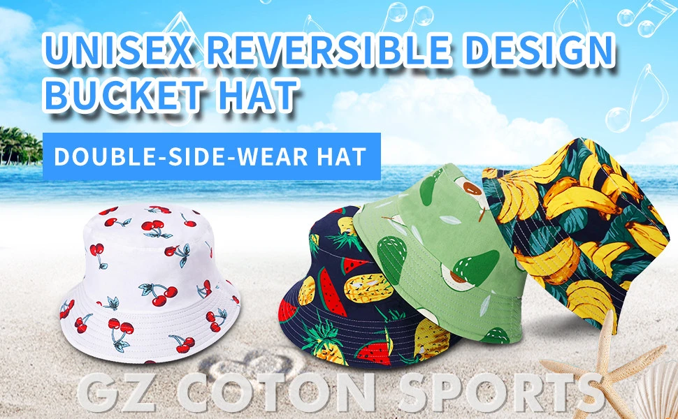 High Quality Printing Bucket Hat Custom Your Logo Wholesale Reversible Bucket Hat Custom Logo Fishing Hat