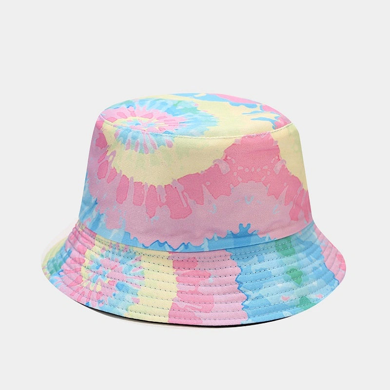 New Product 3D Printing Pattern Tie-Dye Double-Sided Bucket Hat