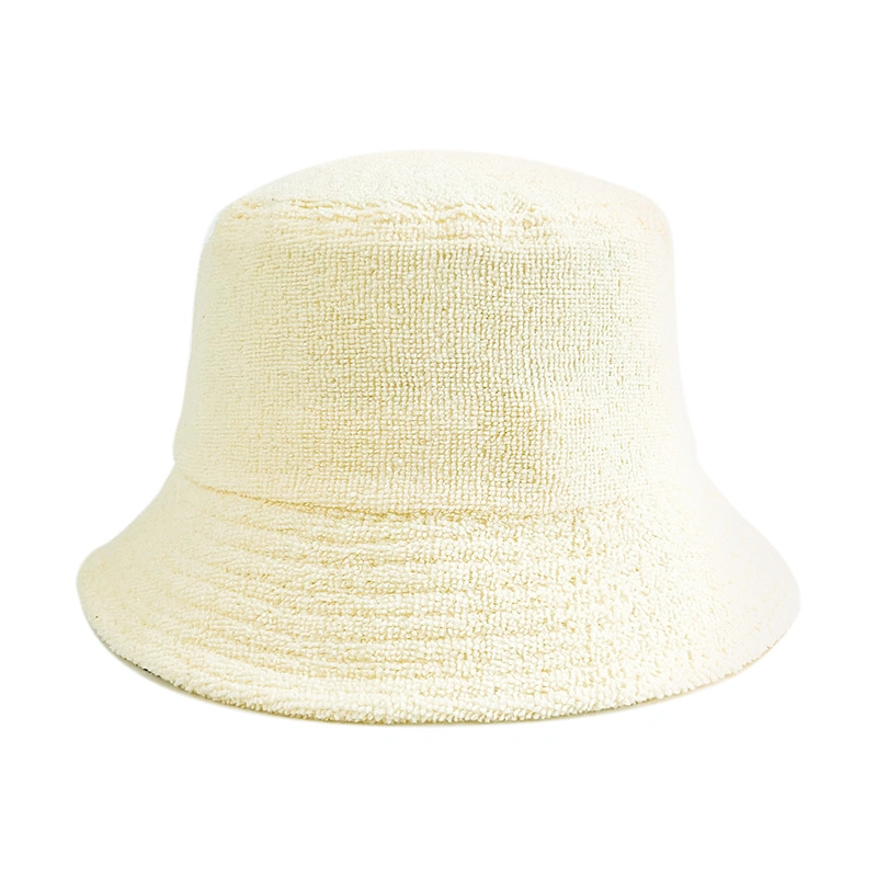 Custom Winter Warm Terry Colorful Blank Terry Towel Bucket Hat
