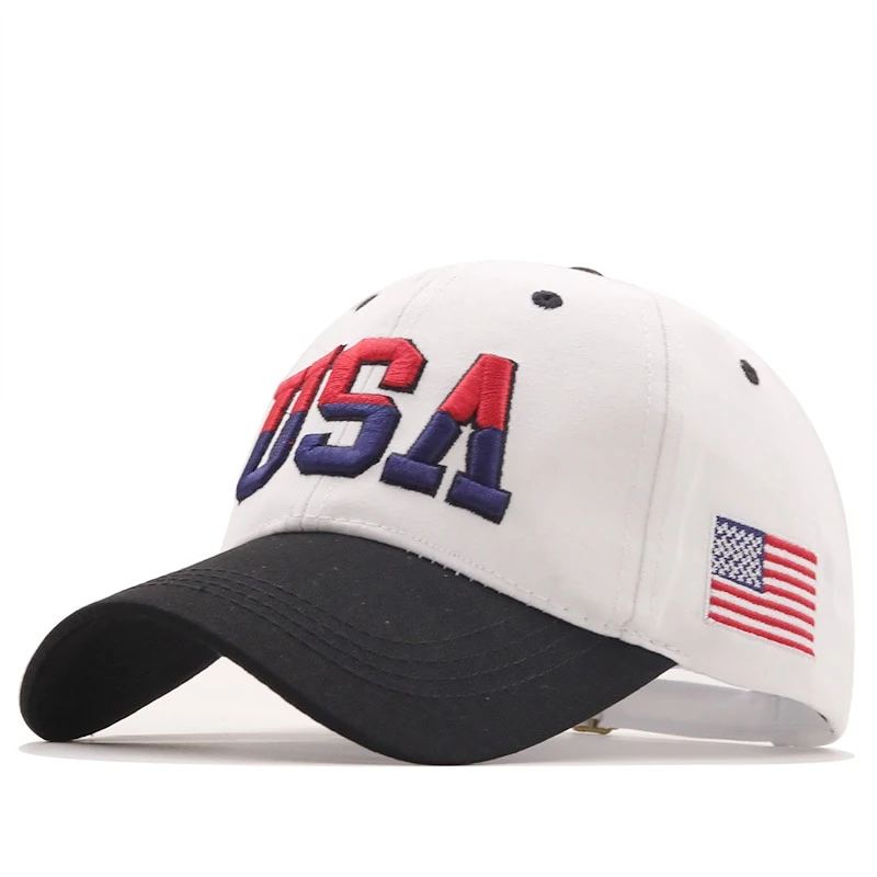 New Brand USA Flag Baseball Cap for Men Women Cotton Snapback Unisex America 3D Embroidery Hip Hop Caps Hat