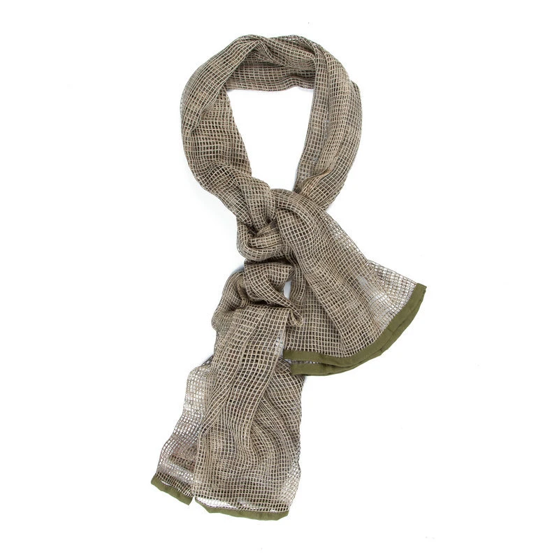 Logo Printed Camouflage Scarf for Outdoor Adventures