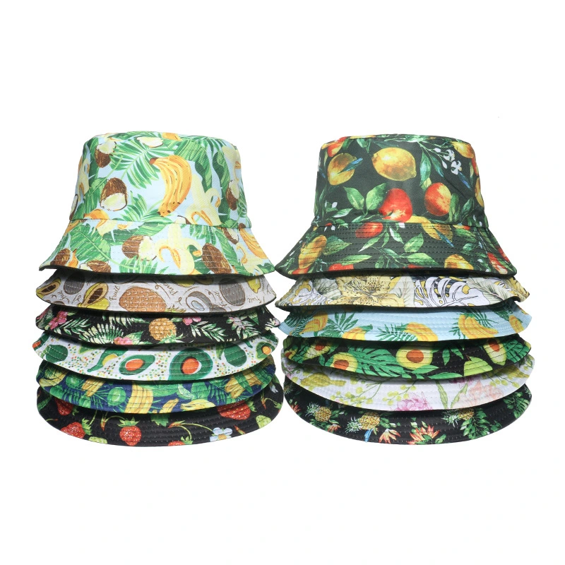 Leaf Pattern Tie Dye Bucket Hat Fall Fashion Bucket Hat