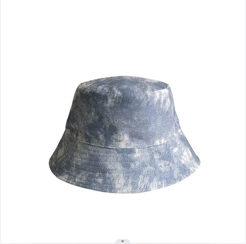 100% Cotton Tie-Dye Fisherman&prime; S Hat/Digital Print Wide Brimmed Fisherman&prime;s Hat Sunbonnet Bucket Hat