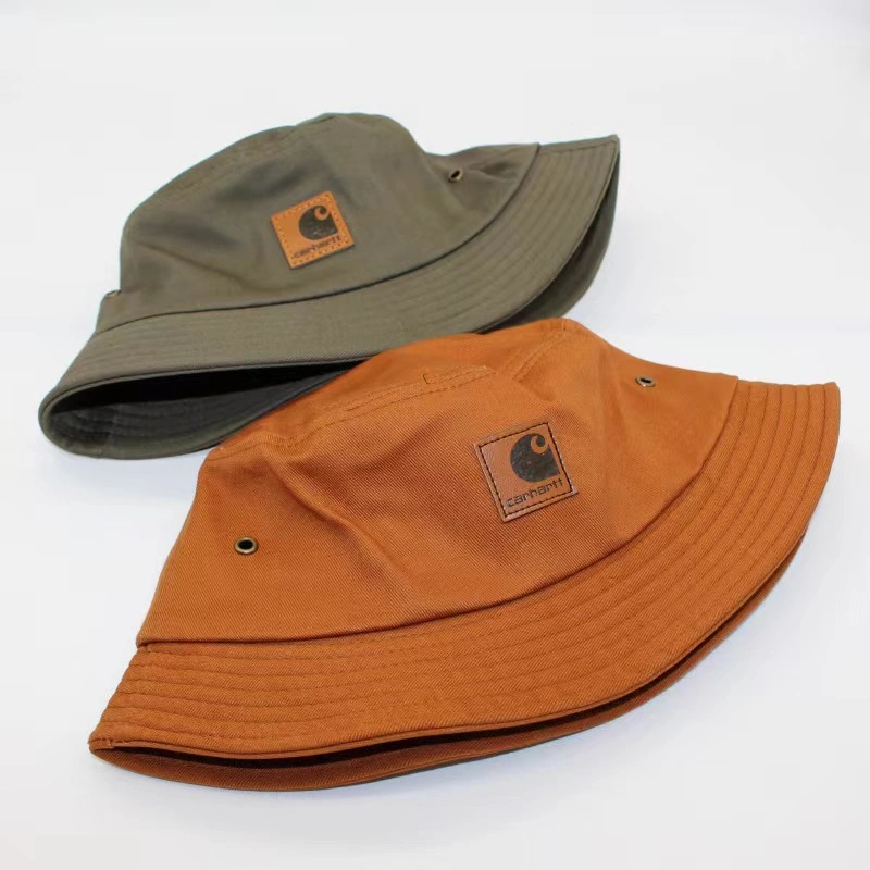High Quality Designer Printed Washed Denim Fisherman Cap Fishing Beach Bucket Hat