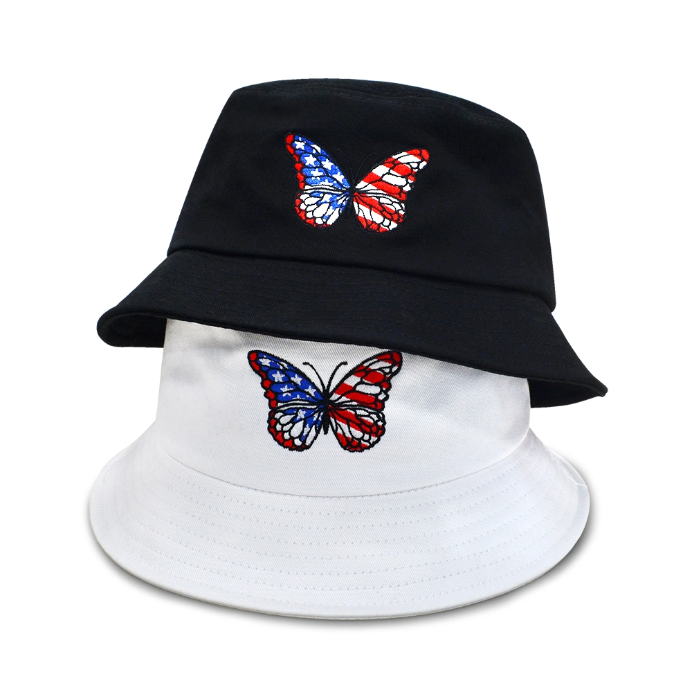 Wholesale Adult Wide Brim Bucket Hats Custom Embroidery Bucket Caps Fisherman Hat