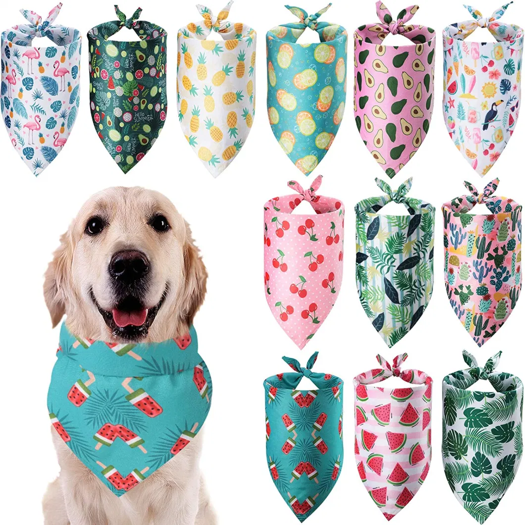 Washable Kerchief Dog Bandana for Small and Large Dogs