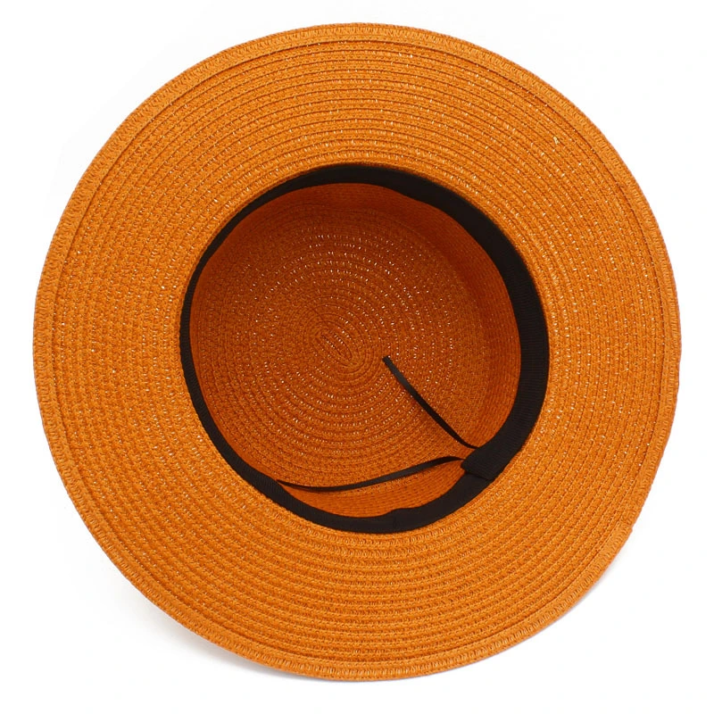 Outdoor Unisex Breathable Sun Braid Floppy Fedora Beach Panama Cap Straw Hats