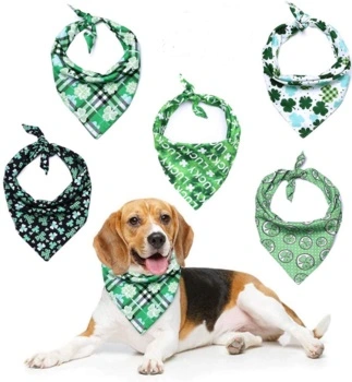 Hanyang Custom Print Design High Quality Small Medium or Large Pet Dog Bandanas and Neckerchiefs