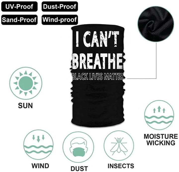 I Can&prime;t Breathe Black Lives Matter Neck Bandana Scarf