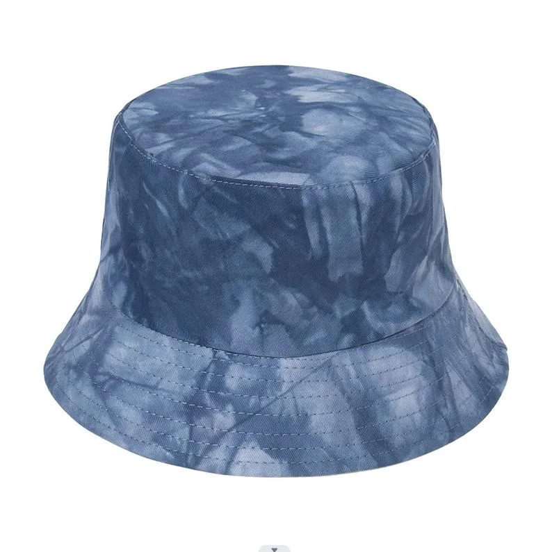 100% Cotton Tie-Dye Fisherman&prime; S Hat/Digital Print Wide Brimmed Fisherman&prime;s Hat Sunbonnet Bucket Hat