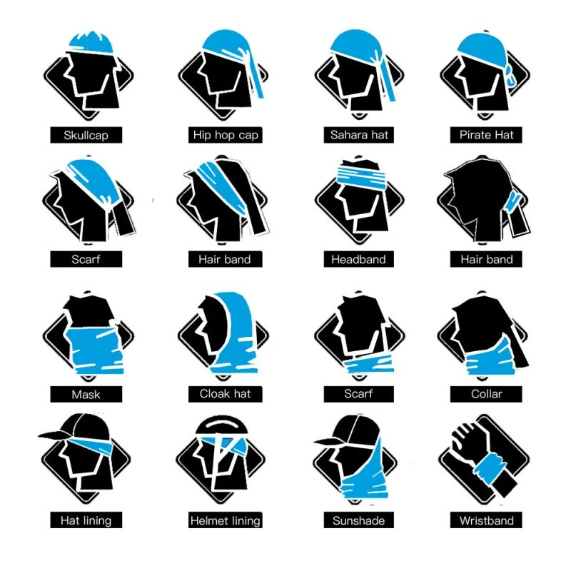 Multi Bandana Bike Motorcycle Scarf Face Mask Ski Sports Headwear Custom Fleece Polar Bandana
