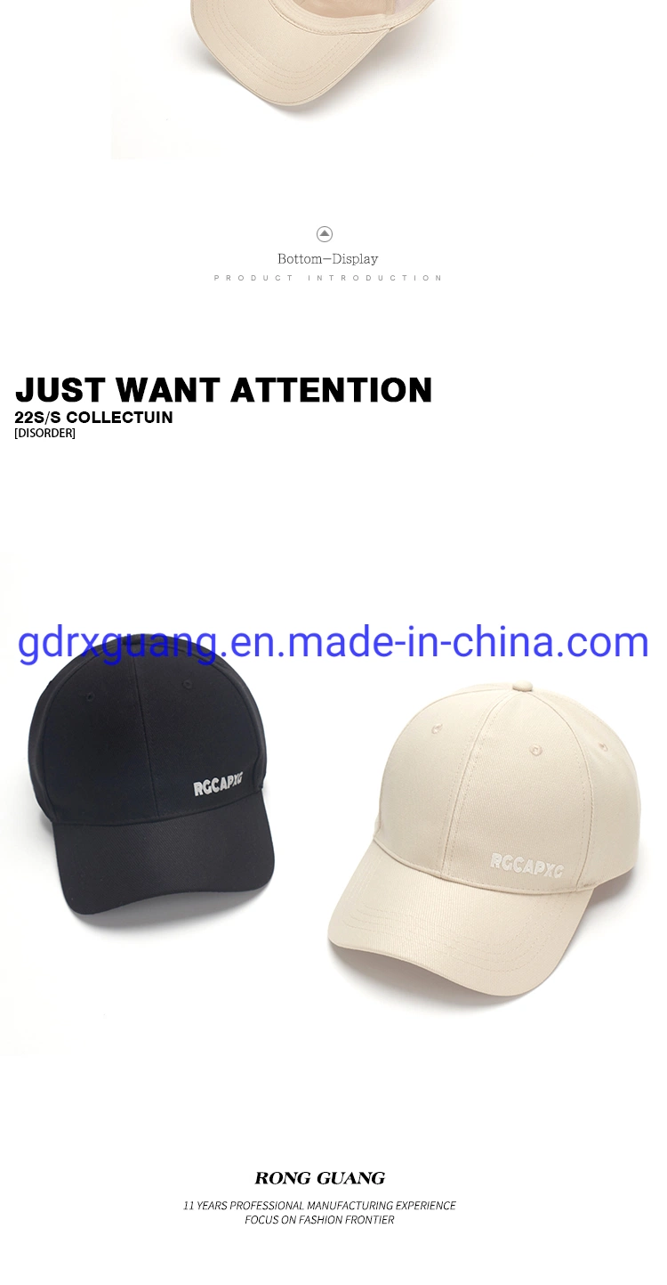 100% Cotton Embroidery Curved Sports Basketball Baseball Caps Hats