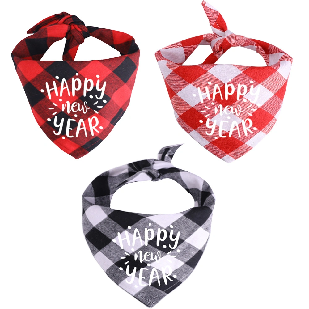 New Happy New Year Pet Bandana Custom Designer Dog Bandana