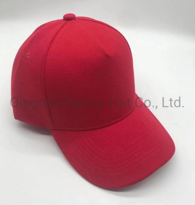 Blank acrylic Polyester Sports Caps Baseball Hats with Metal