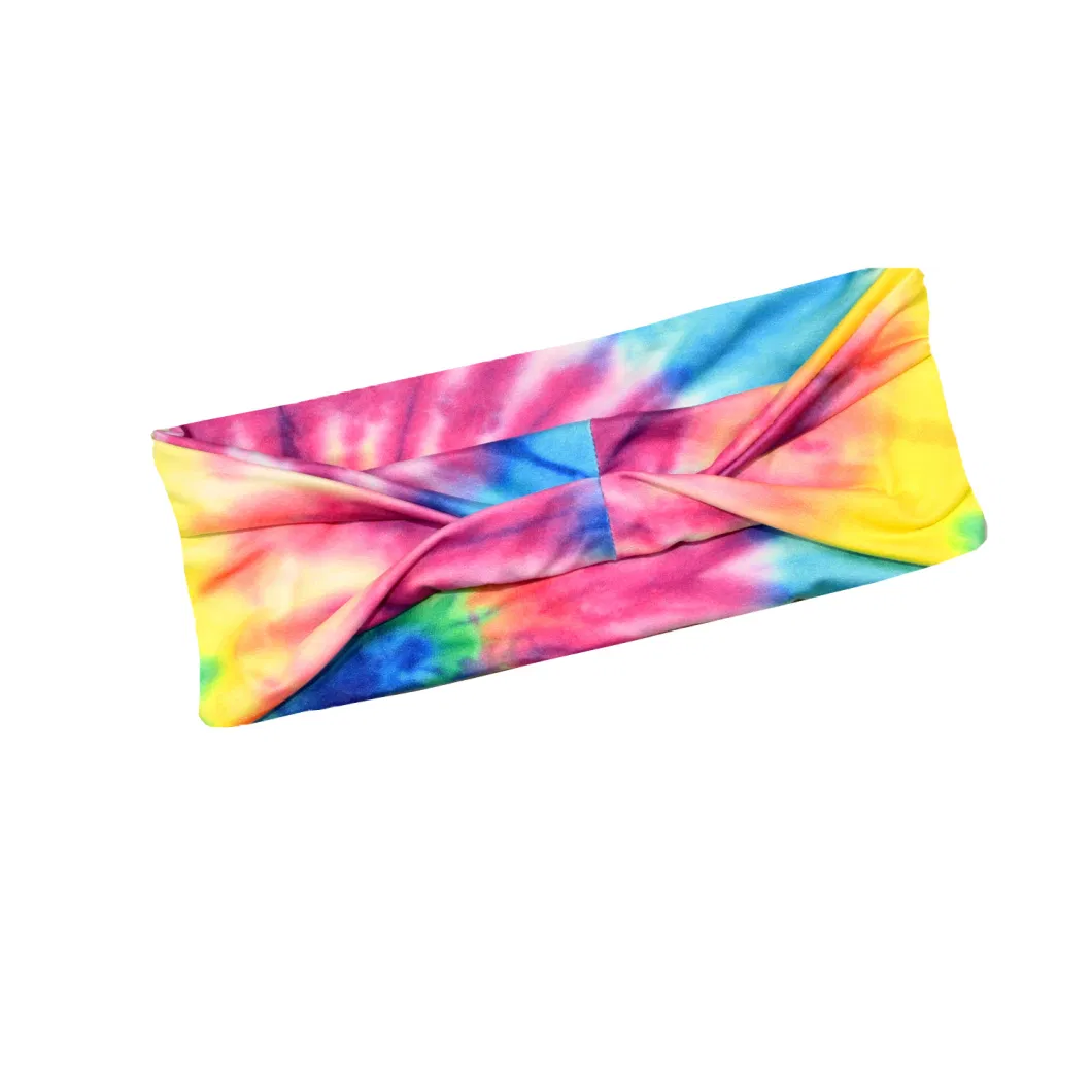 Fashion Hairband Outdoor Sports Headband Multi-Function Dust Proof Digital Printing Tie-Dye Women Bandana