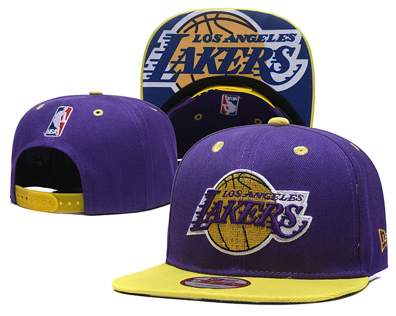 Wholesale Los Angeles Lakers Official Team Embroidery Basketball Snapback Baseball Cap Hat