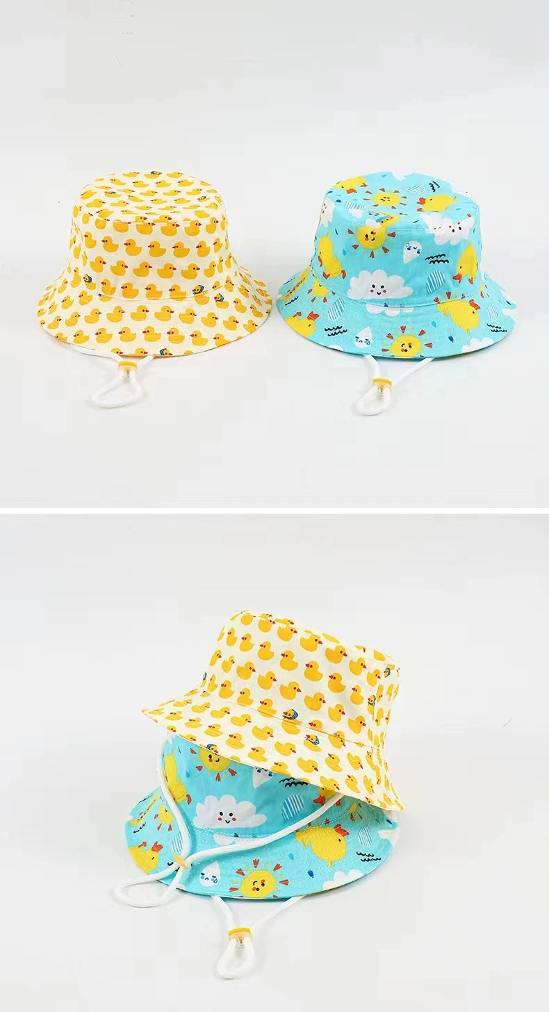 Printed Cotton Bucket Hat Fishing Cap