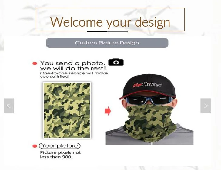 Custom Men Cycling Neck Warmer Sport Face Cover Headband Bandanas