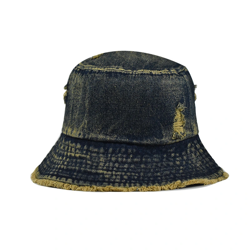 Wholesale Custom Logo Winter Fishing Denim Sun Bucket Hats