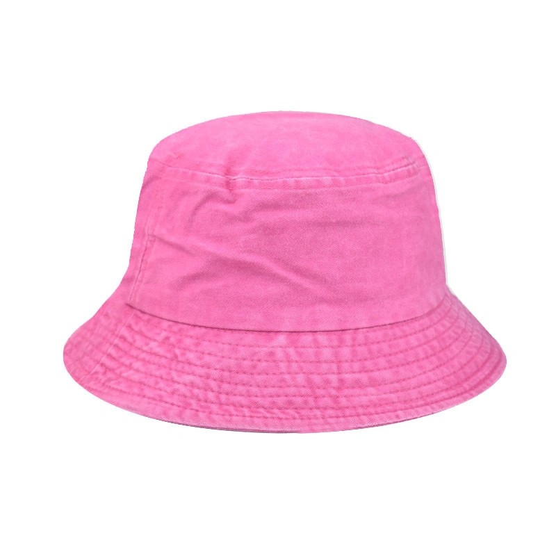 Sun Hat Men and Women&prime;s Casual Fashion Embroidered Cap Washed Cowboy Fisherman&prime;s Hat Bucket Hat