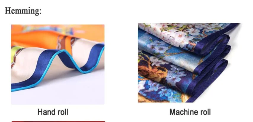 Professional Design Custom Print Silk Scarf Head Bandana for Outdoor Activities