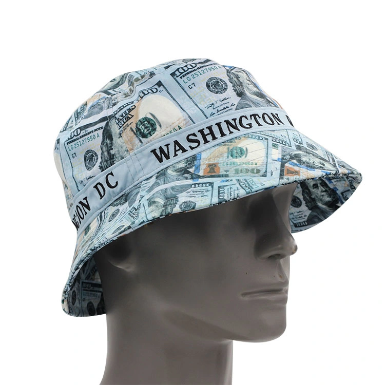 100% Polyester Wide Brim High Quality Golf Cap Custom Embroidery Printed Sublimation Bucket Hat