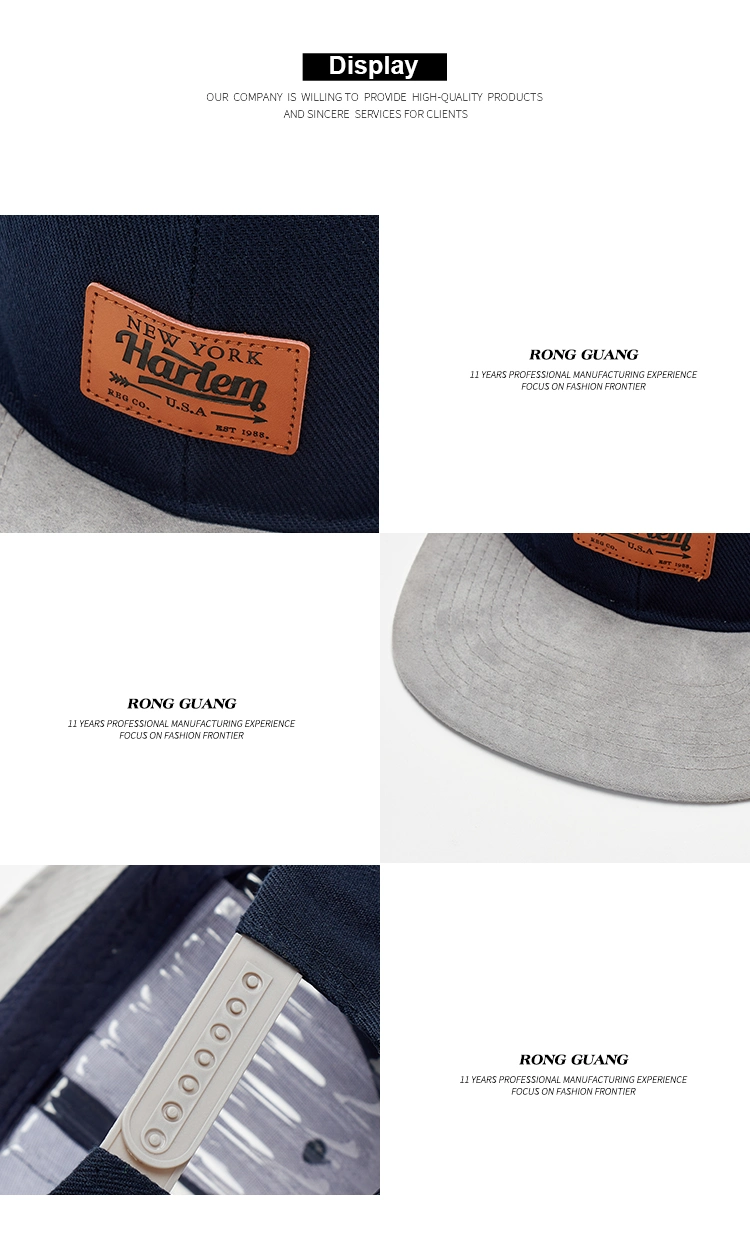 Wholesale High Quality Vintage 6 Panel Custom Embroidery Logo Patch Hip Hop Flat Brim Basketball Snapback Caps Hats