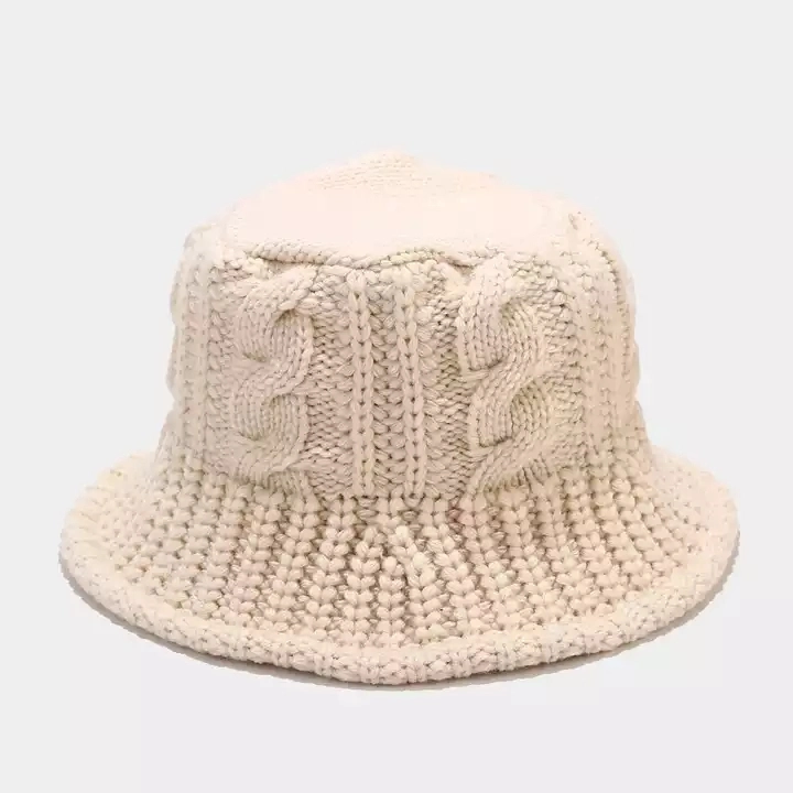 New Fashion Designer Wool Women Autumn Winter Bucket Hat