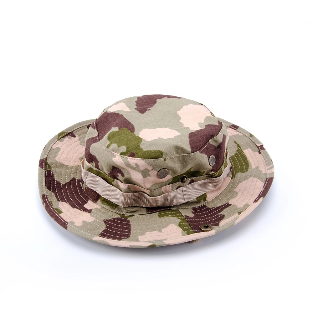 Wholesale Camo Fisherman Hat Fishing Hunting Hiking Outdoor Tactical Round Brim Hat