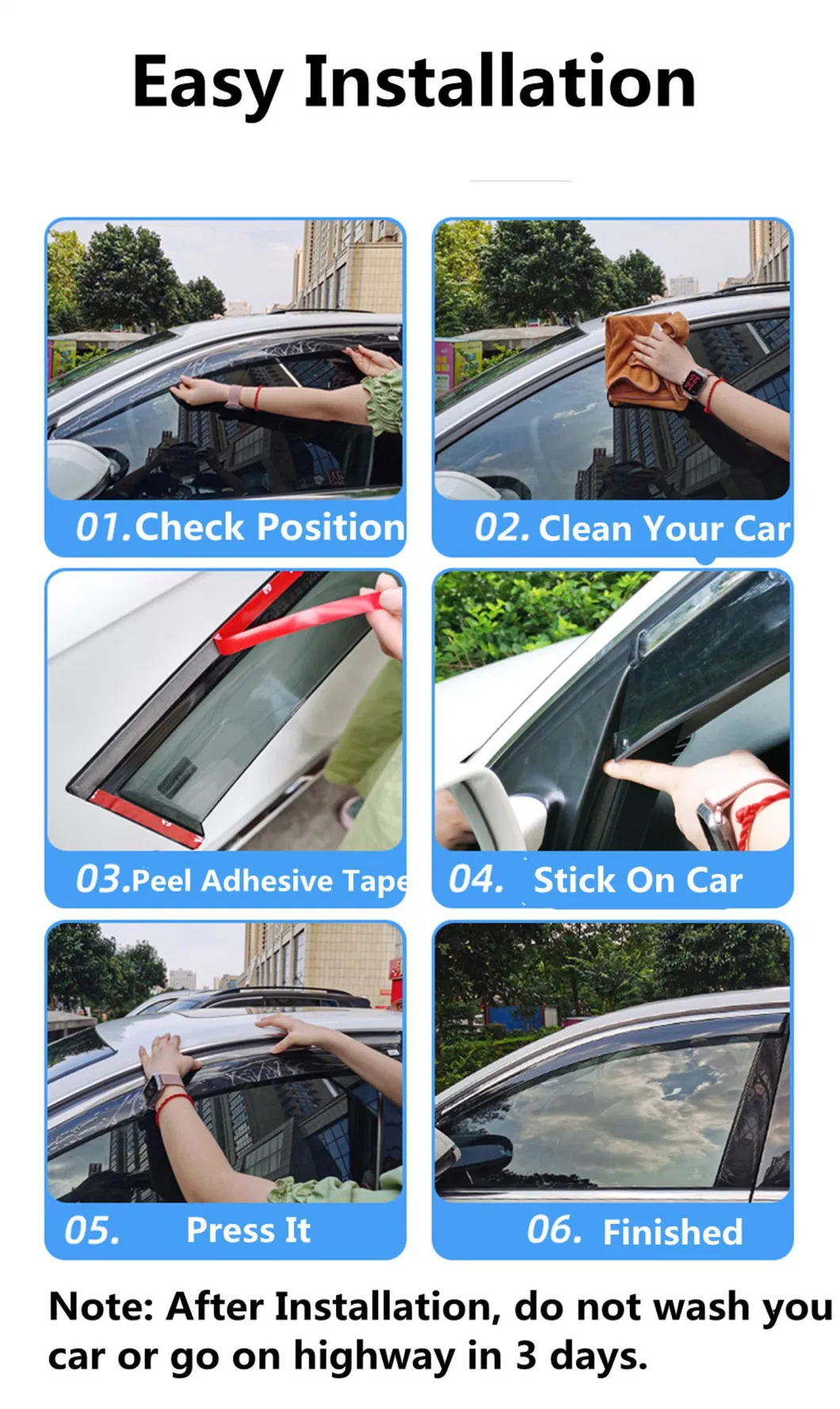 Car Sun Rain Visor Window Visor for Atto 3 Yuan Plus Accessories
