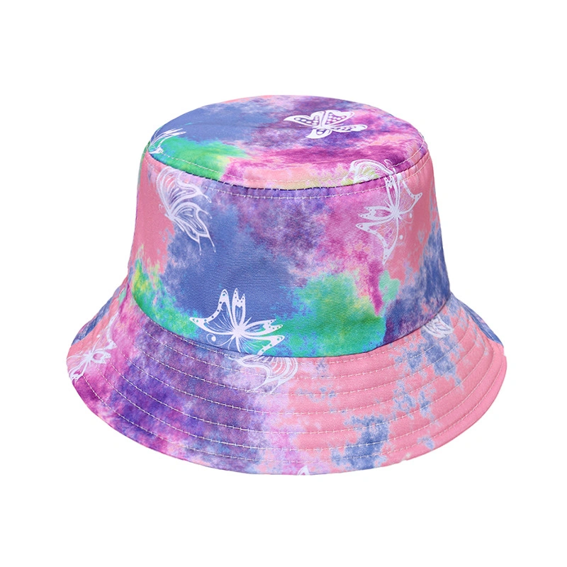 Fashion Tie -Dye and All Printed Polyester Summer Bucket Hats with Your Own Logo