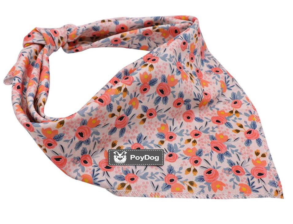 Hanyang Wholesale Cotton Double Layer Printed Highly Padded Dog Bandana