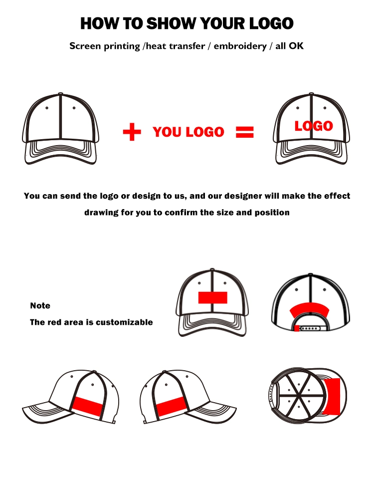 OEM Custom 5 Panel Embroidery Patch Logo Rope Baseball Cap, Waterproof Curved Brim Golf Gorras, Mens Sports Dad Hat