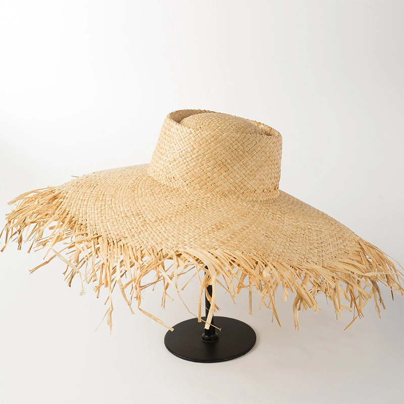Beach Natural Raffia Sun Protection Summer Wide Brim Fashionable Straw Hats