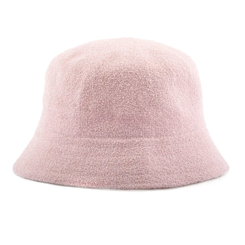 New Design Towelling Fashion Plain Blank Custom Logo Towel Hats Terry Cloth Towelling Winter Bucket Hat