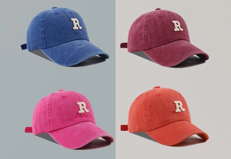 Wholesale Cap Manufacturer Custom 6 Panel Curved Brim Structured Baseball Ball Cap