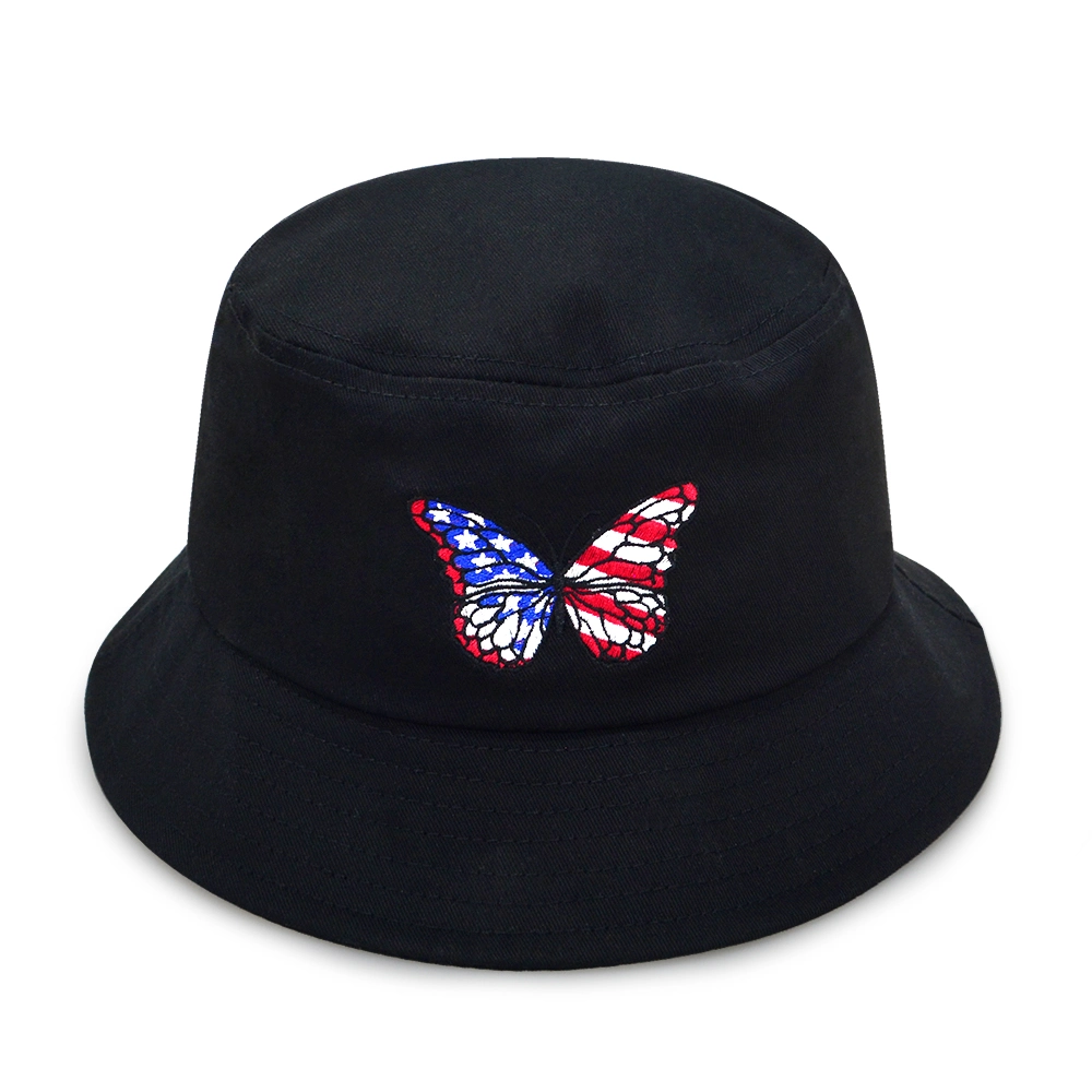 Wholesale Adult Wide Brim Bucket Hats Custom Embroidery Bucket Caps Fisherman Hat