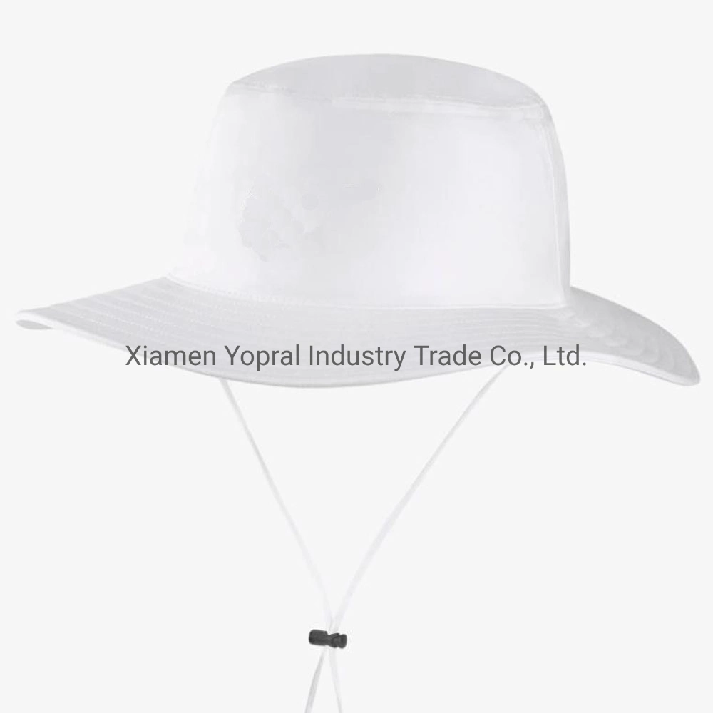 Wholesale White Black Grey 5 Panel Cotton with Rope Sun Shade Trucker Bucket Golf Hats