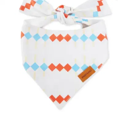 Personalisiertes Hundeätzchen Custom Logo gedruckt Sublimation Haustier Bandana für Hund