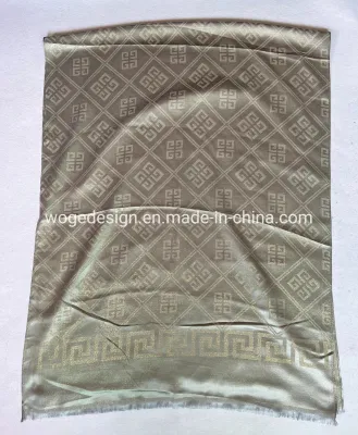 Mode Frauen Islamische Kleidung Hijab Hell Lurxury Hochzeit Dressing Zubehör Polyester Gold Lurex Schal Kopftuch