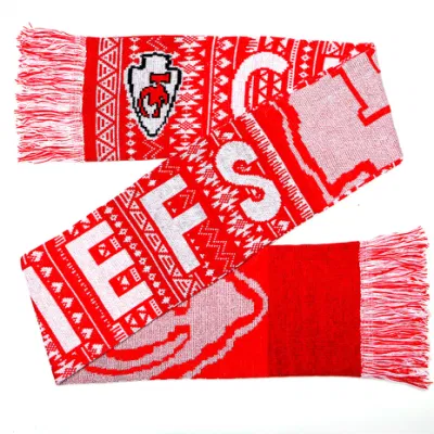 Mode Winter Warm Jacquard Custom Design Strickschal Aus Weicher Baumwolle