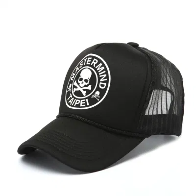 2023 Neue Mode-Anbieter 5 Panel Logo Bestickt Mesh Custom Samt Trucker Mütze