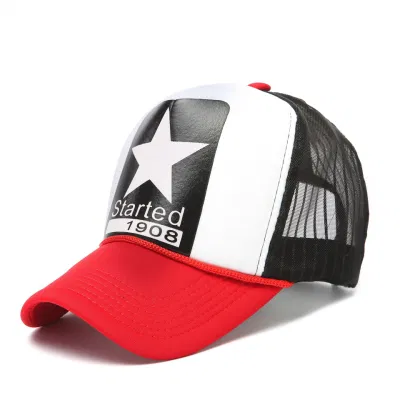 2023 Neue Mode-Anbieter 5 Panel Logo Bestickt Mesh Custom Samt Trucker Mütze