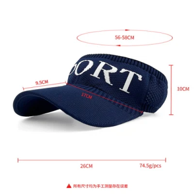 Sommer Custom Logo leer Top Hut atmungsaktiv UV-Schutz Sonne Schutz Baseball Caps