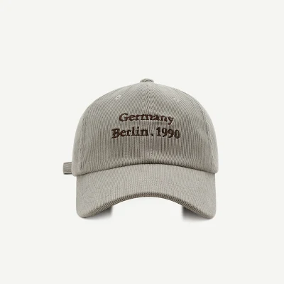 Custom Cord Stickerei Logo Trucker Hüte Mesh Zurück Caps