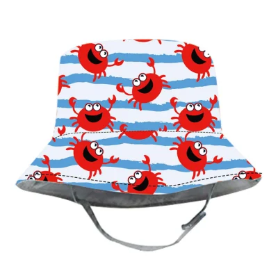 Großhandel Baumwolle Full Print Sublimation Tropischen Sommer Strand Hawaiian Eimer Hut