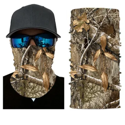 Outdoor Elastische Angeln Custom Print Camoflage Nahtloses Hals Tubular Bandana