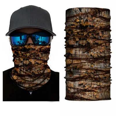 Outdoor Elastische Angeln Custom Print Camoflage Nahtloses Hals Tubular Bandana